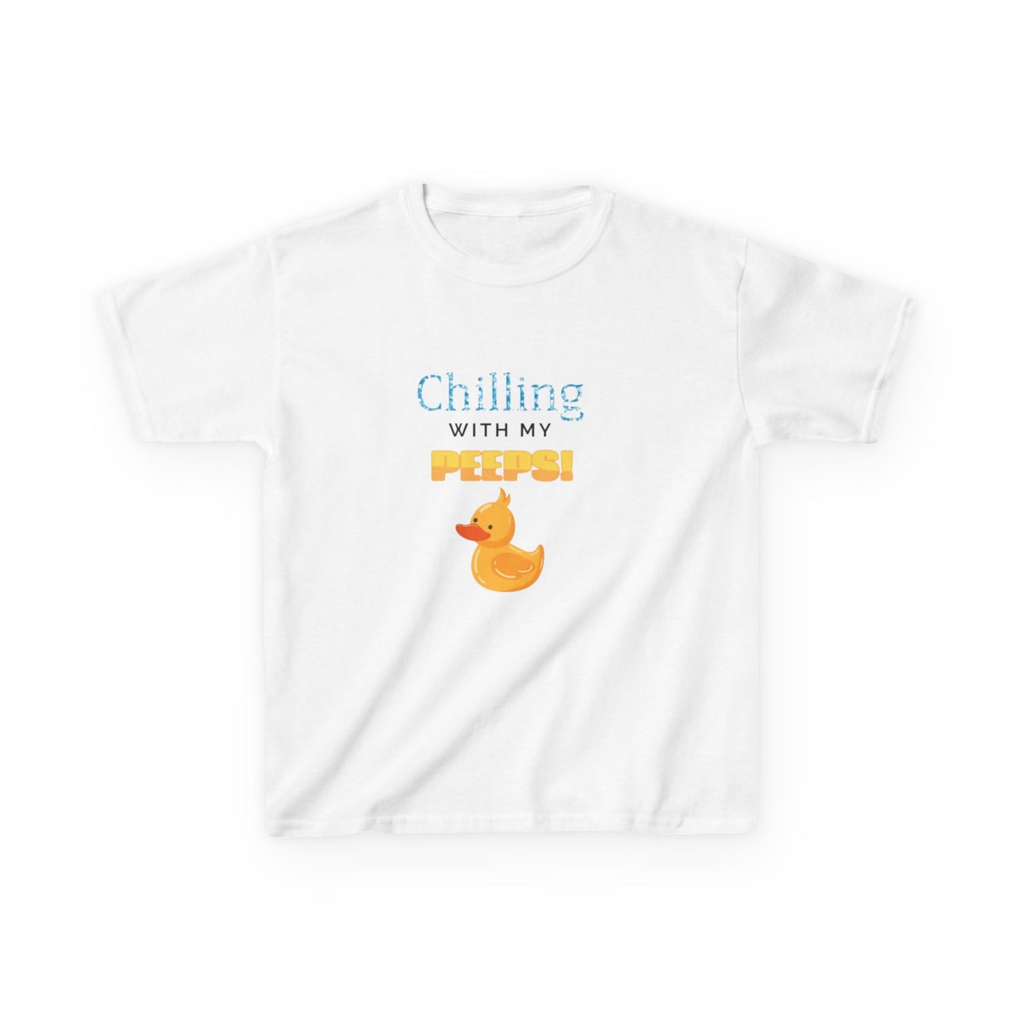 "Chilling with my PEEPS" Kids Heavy Cotton™ Tee