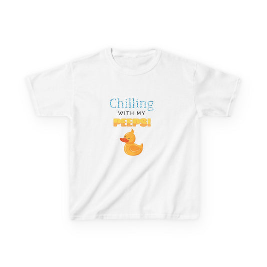 "Chilling with my PEEPS" Kids Heavy Cotton™ Tee