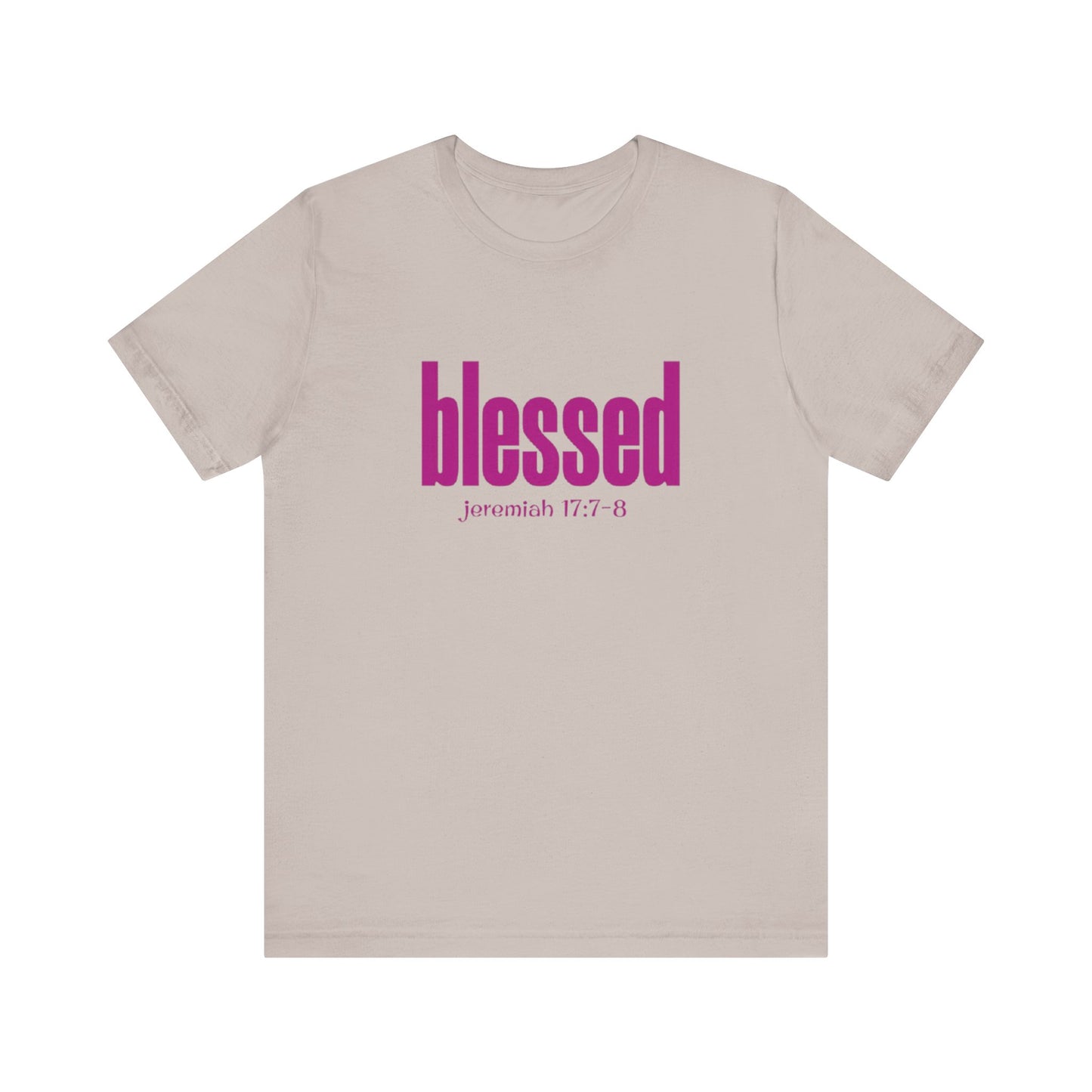 "Blessed" Unisex Jersey Short Sleeve Tee