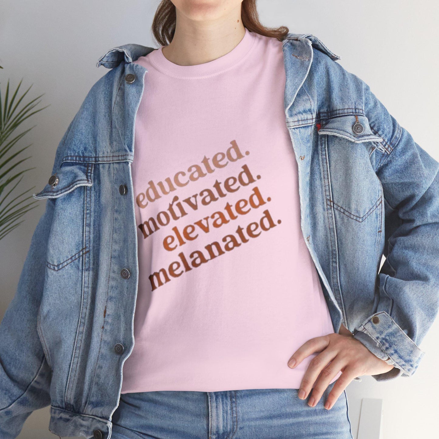 Educated Motivated Elevated Melanated Black History Shirt