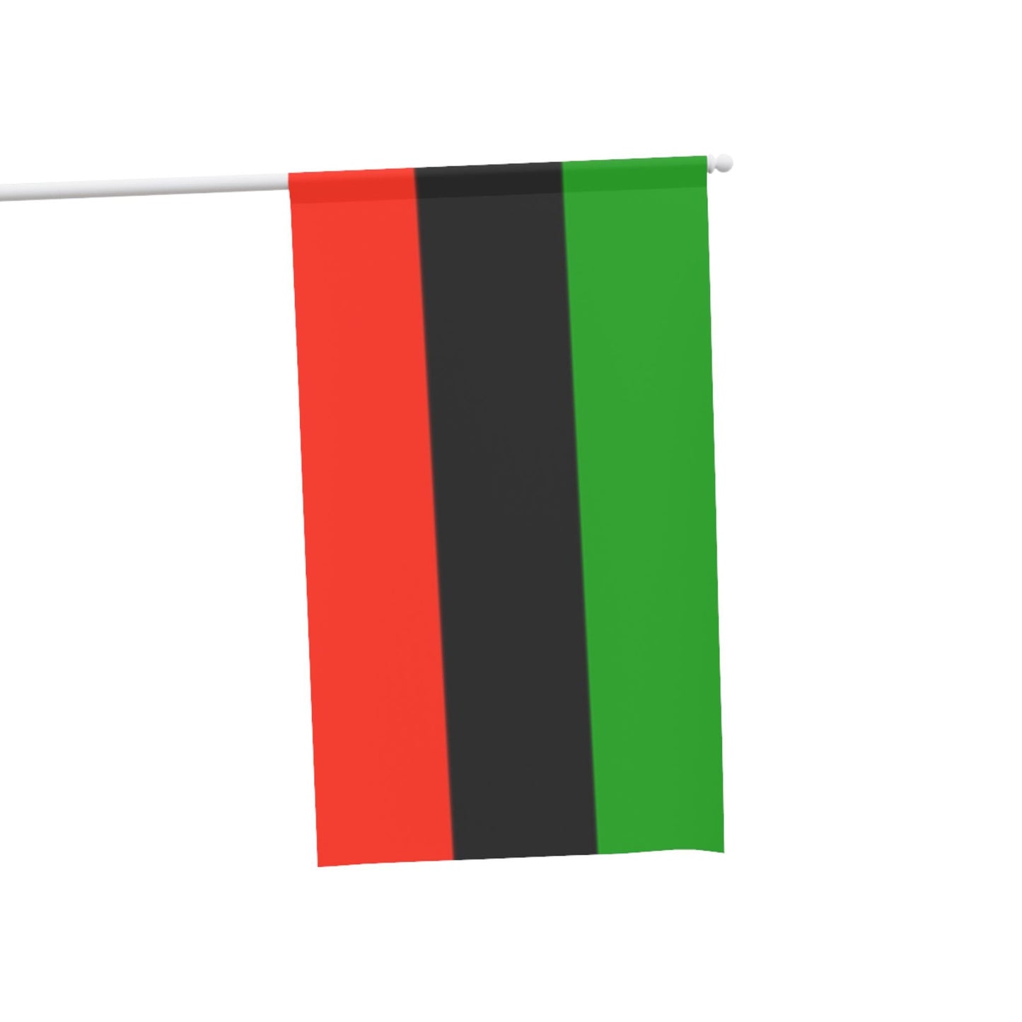 Black American Heritage Flag House Banner